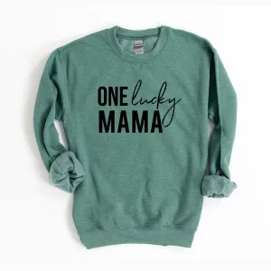 One lucky Mama Graphic Sweatshirt