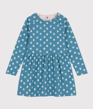 Petit Bateau girls tiny flowers print dress