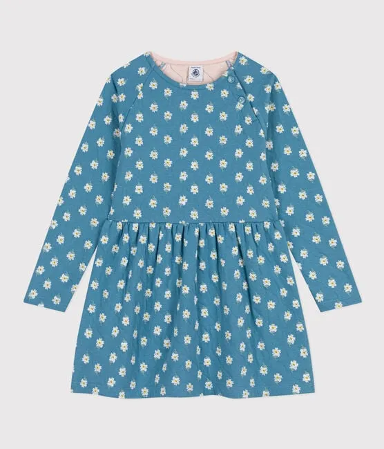Petit Bateau girls tiny flowers print dress