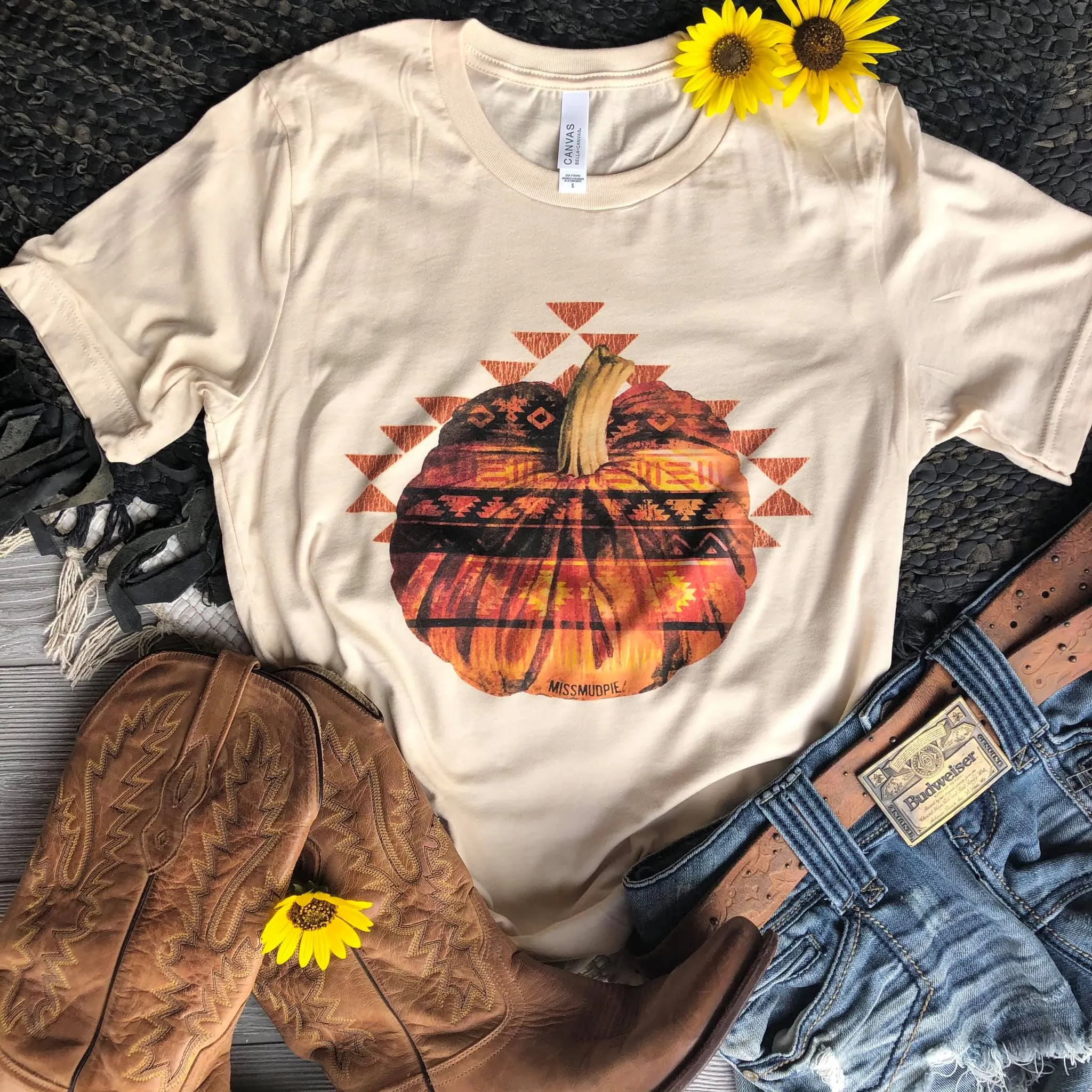 Petra's Southwestern Pumpkin Graphic T-Shirt