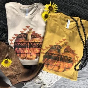 Petra's Southwestern Pumpkin Graphic T-Shirt