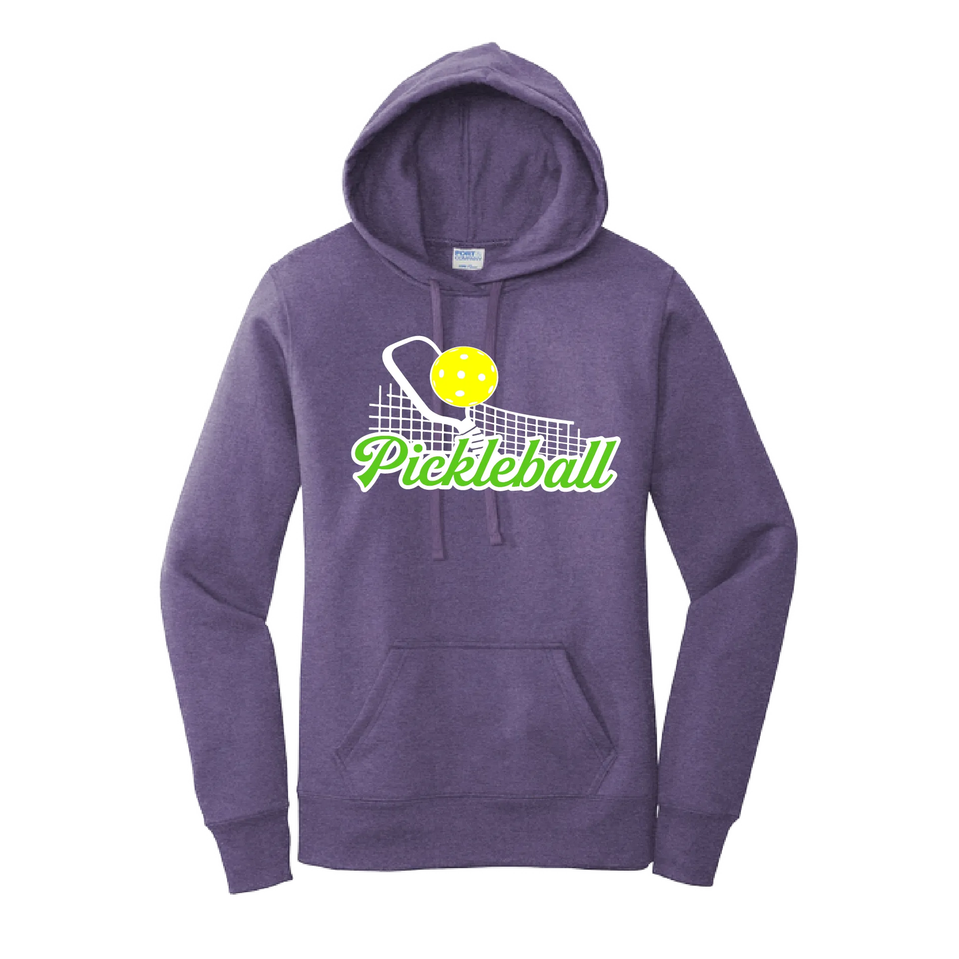Pickleball Net | Women’s Fitted Hoodie Pickleball Sweatshirt | 50% Cotton 50% Poly Fleece