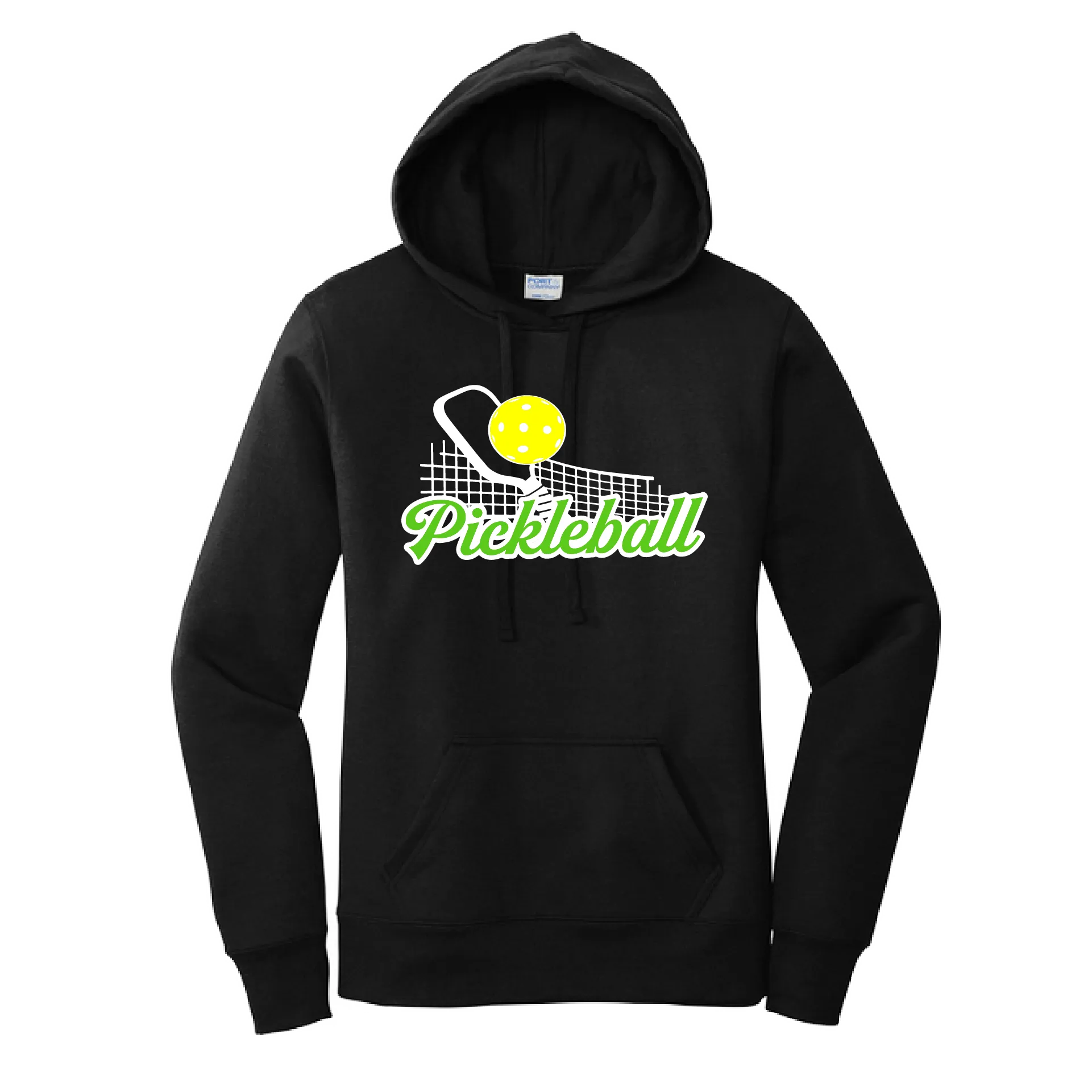 Pickleball Net | Women’s Fitted Hoodie Pickleball Sweatshirt | 50% Cotton 50% Poly Fleece