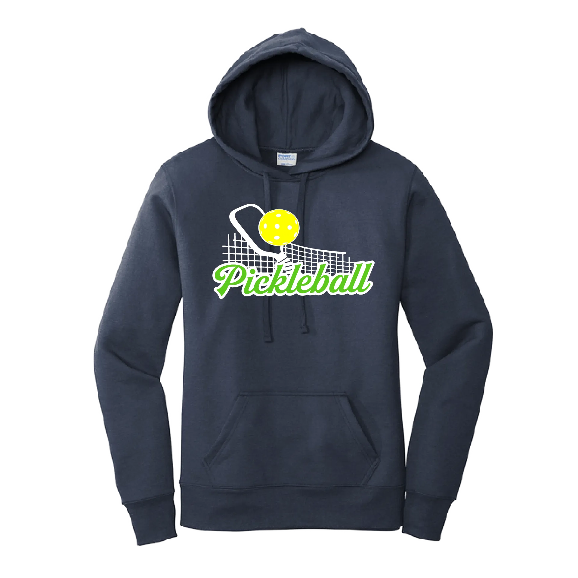 Pickleball Net | Women’s Fitted Hoodie Pickleball Sweatshirt | 50% Cotton 50% Poly Fleece