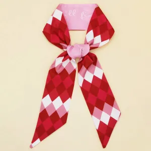 PLAID PRINT HEAD SCARVES_CWASC0096