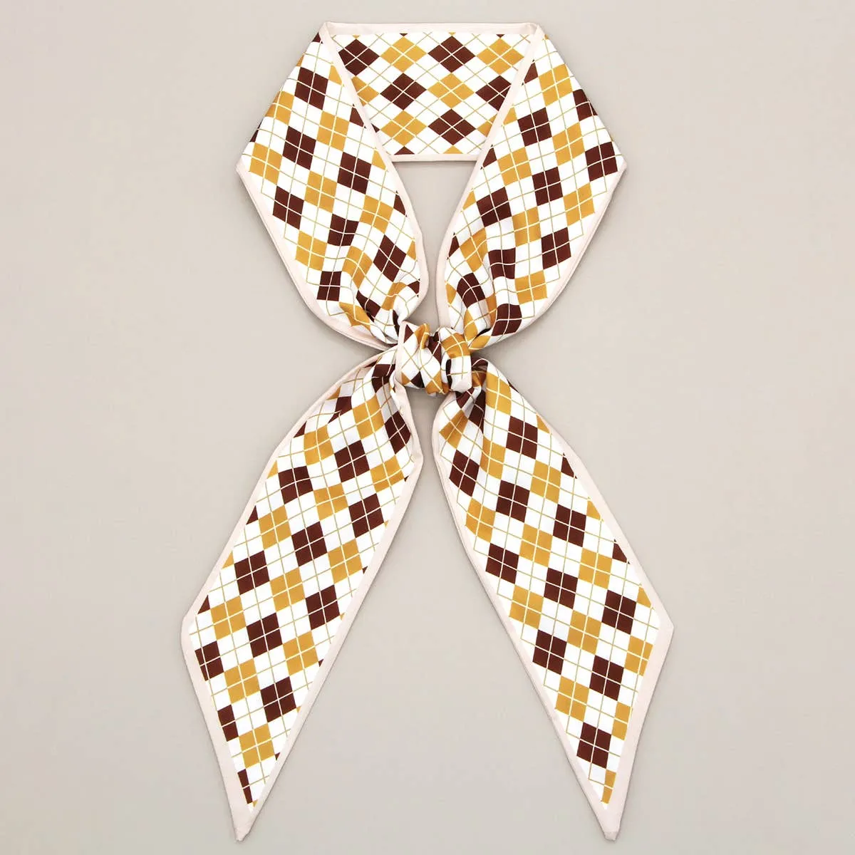 PLAID PRINT HEAD SCARVES_CWASC0096