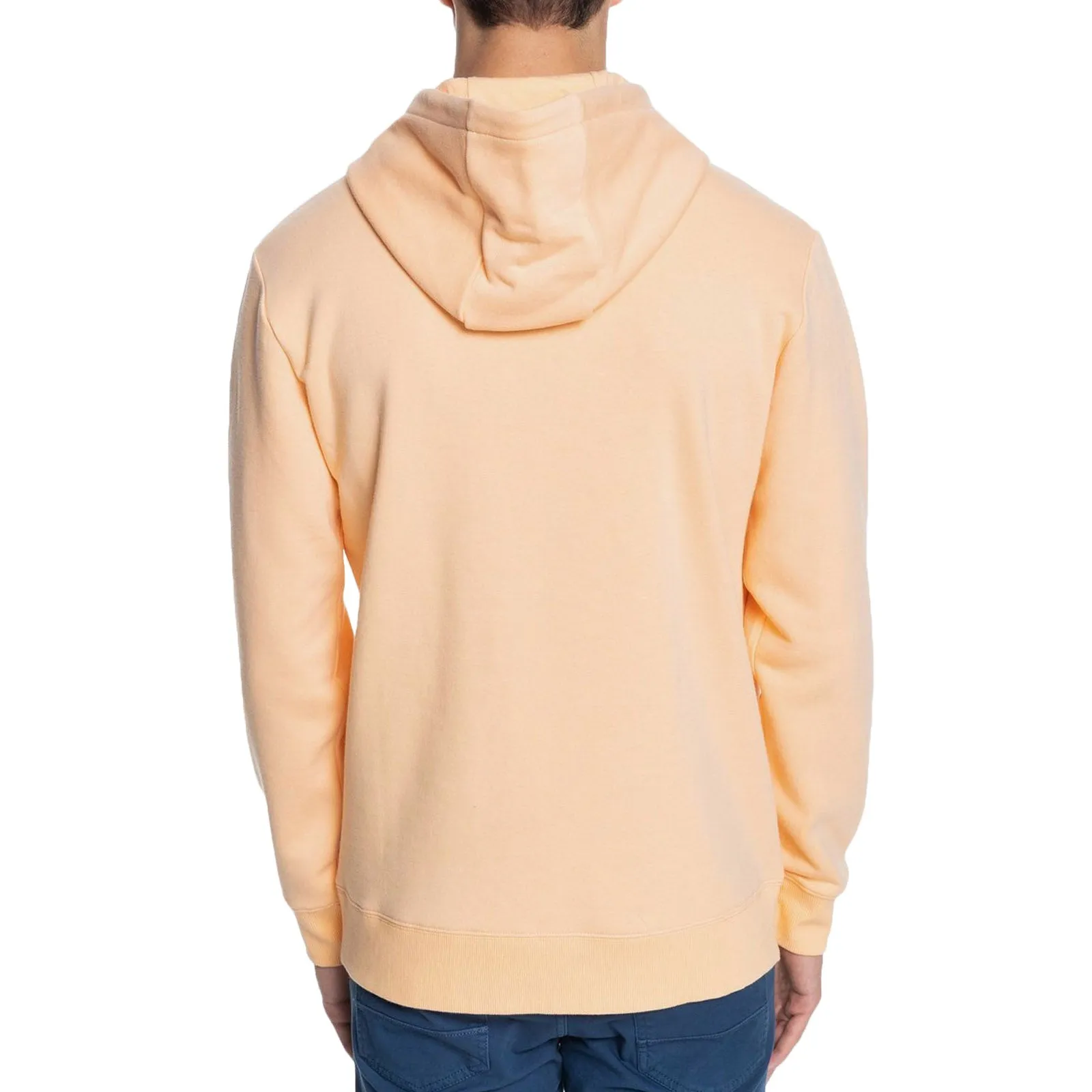 Quiksilver Mens Comp Logo Organic Hoodie - Apricot