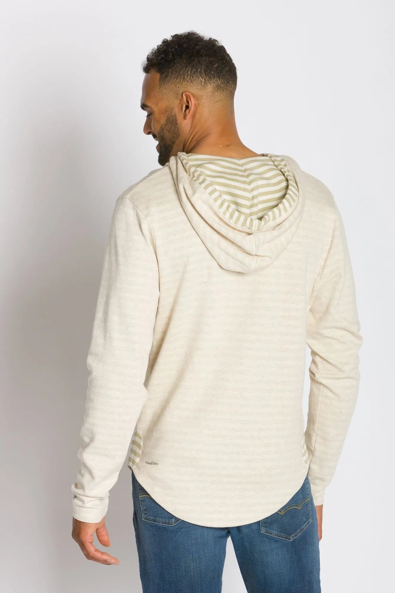Rain | Men's Plated Knit Hooded Shirt