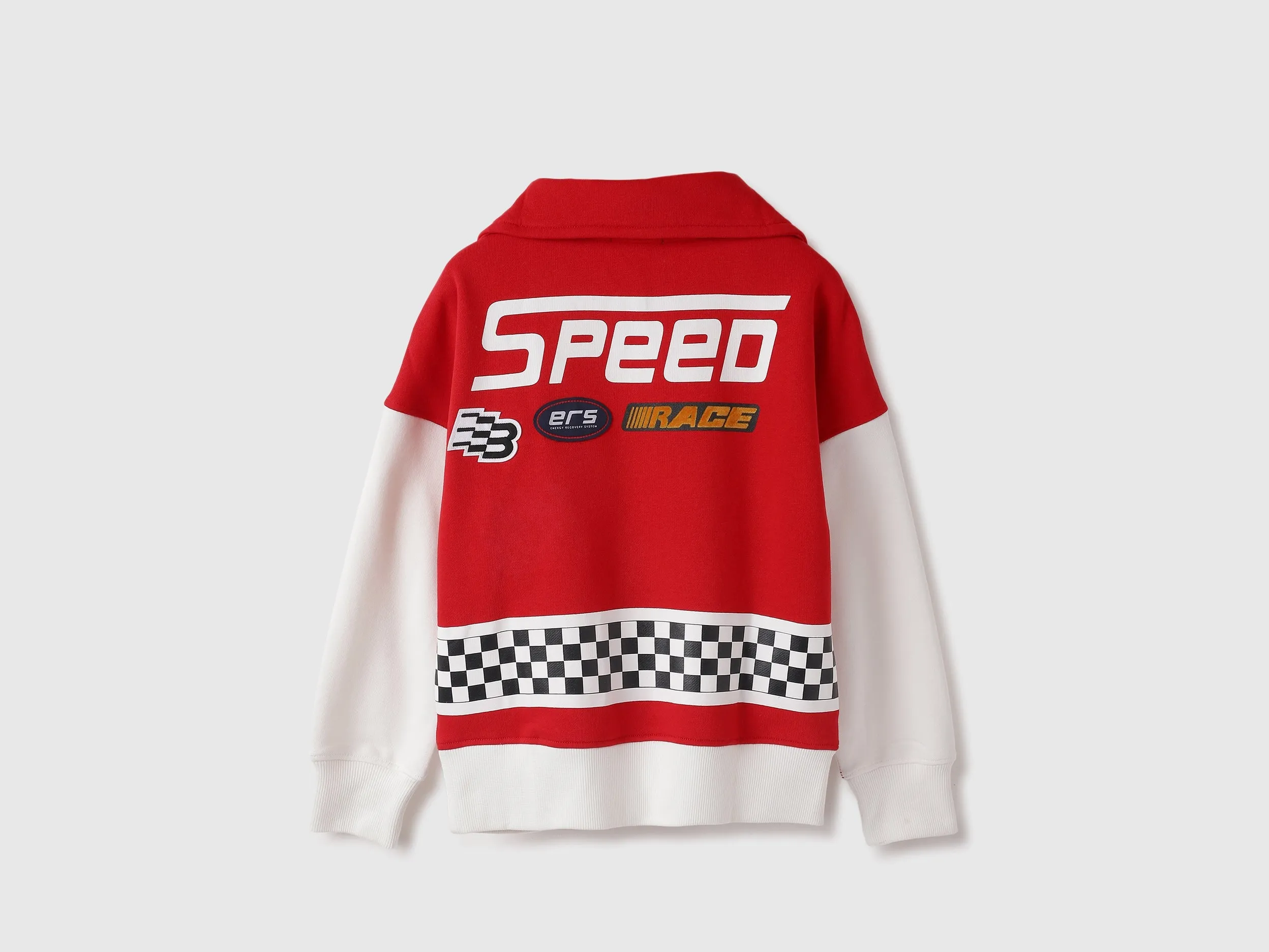 Regular Fit High Neck Printed Sweatshirts
