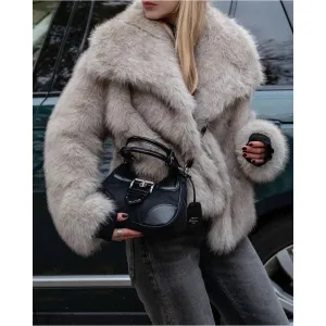 RENATA - Elegant Faux Fur Jacket