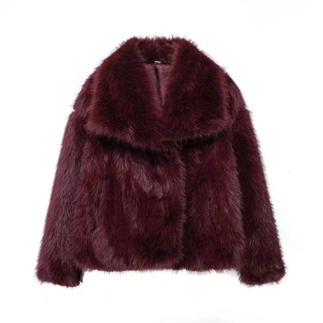 RENATA - Elegant Faux Fur Jacket
