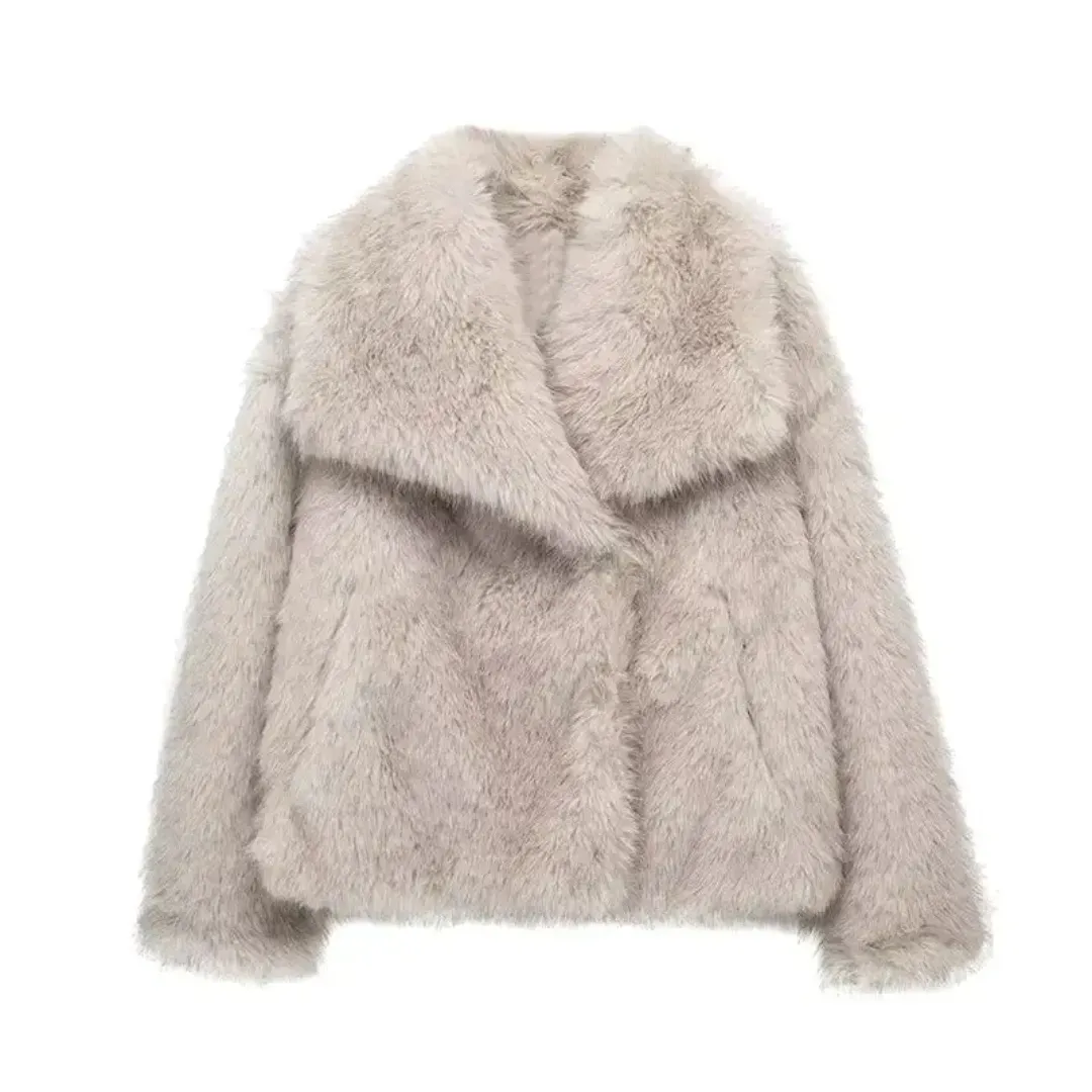 RENATA - Elegant Faux Fur Jacket