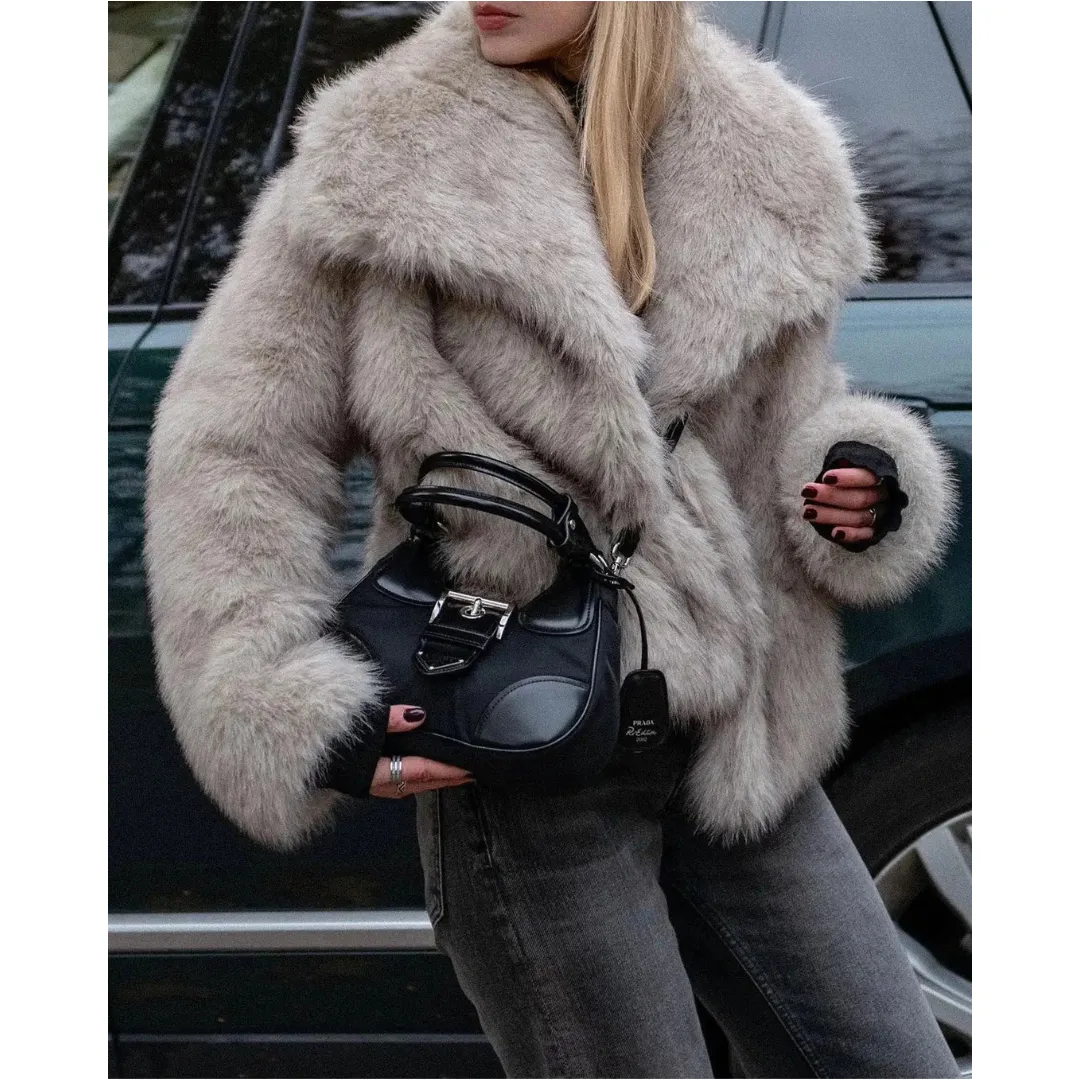 RENATA - Elegant Faux Fur Jacket