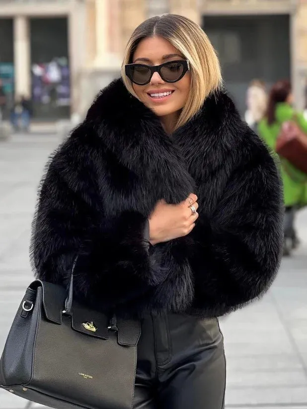RENATA - Elegant Faux Fur Jacket