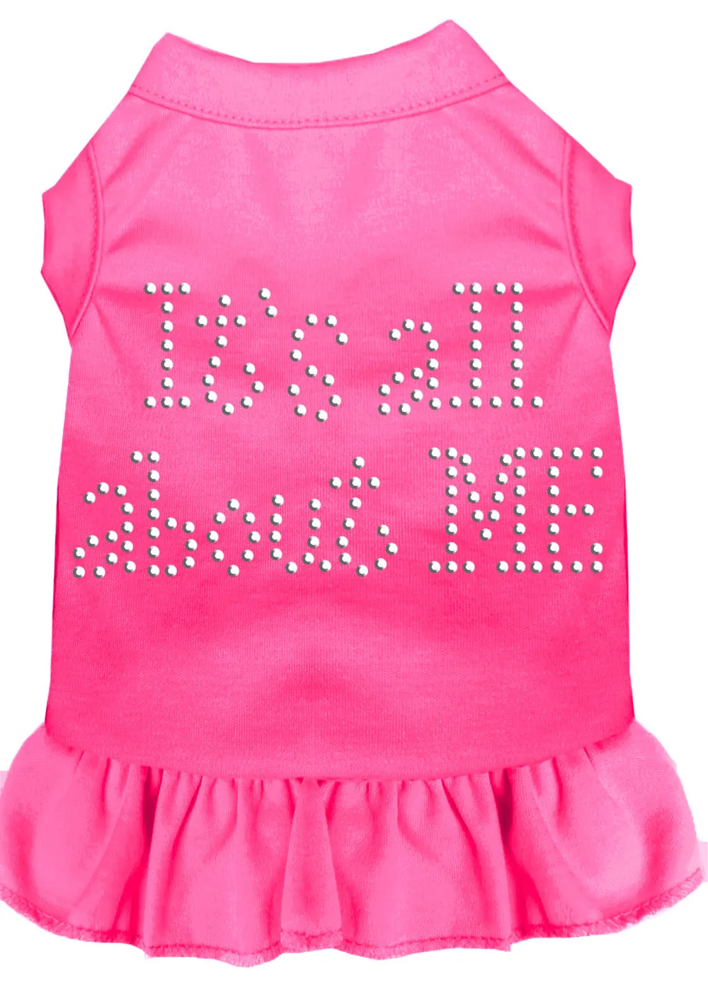 Rhinestone All About Me Dress Bright Pink Lg