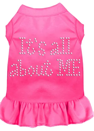 Rhinestone All About Me Dress Bright Pink Lg