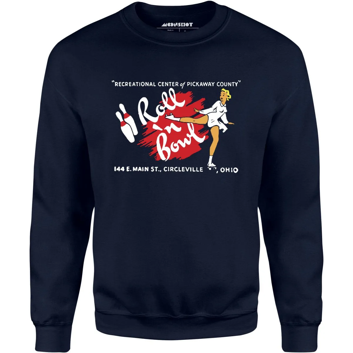 Roll 'n Bowl - Circleville, OH - Vintage Bowling Alley - Unisex Sweatshirt