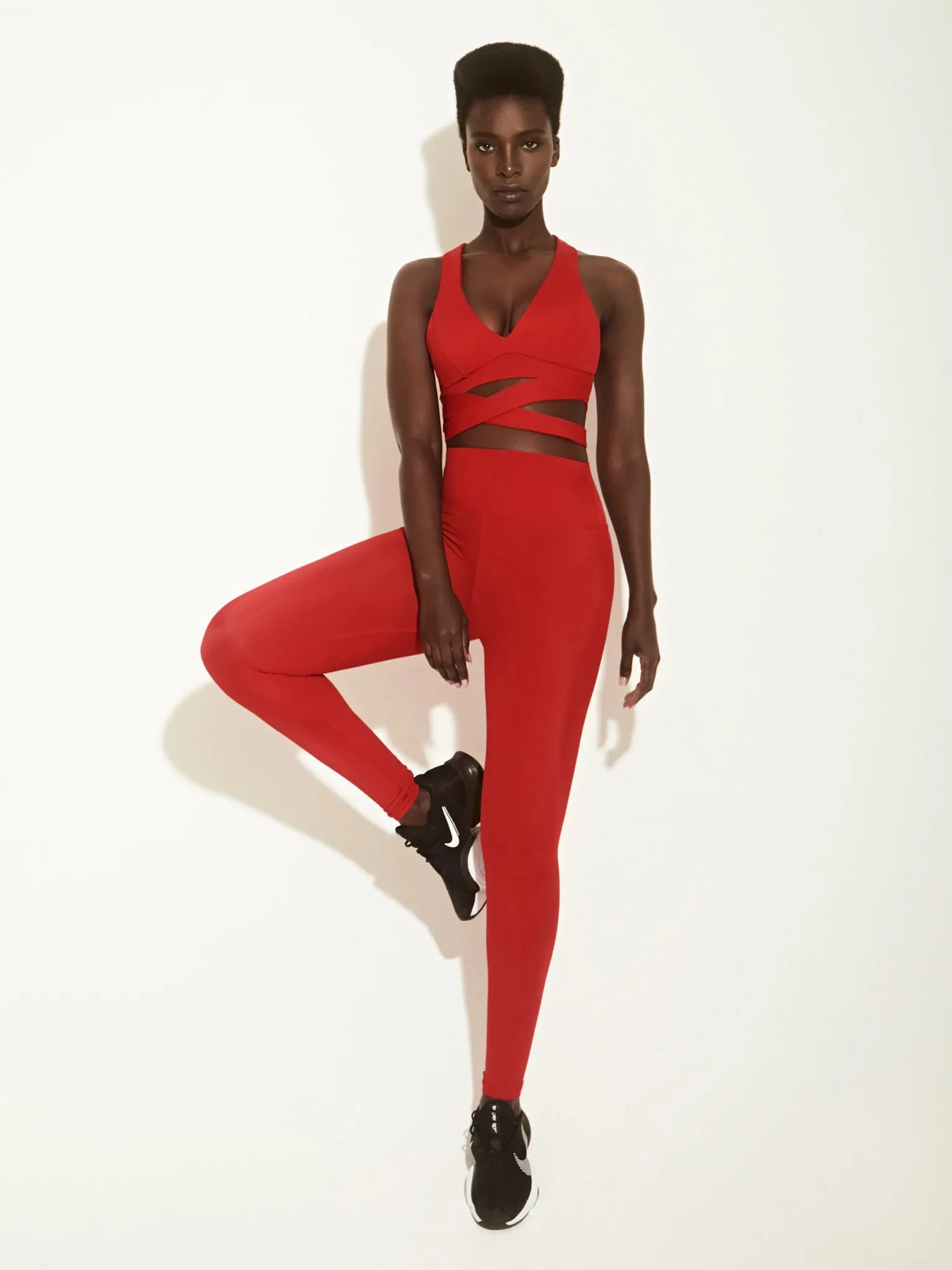 Row High Waisted Legging Red