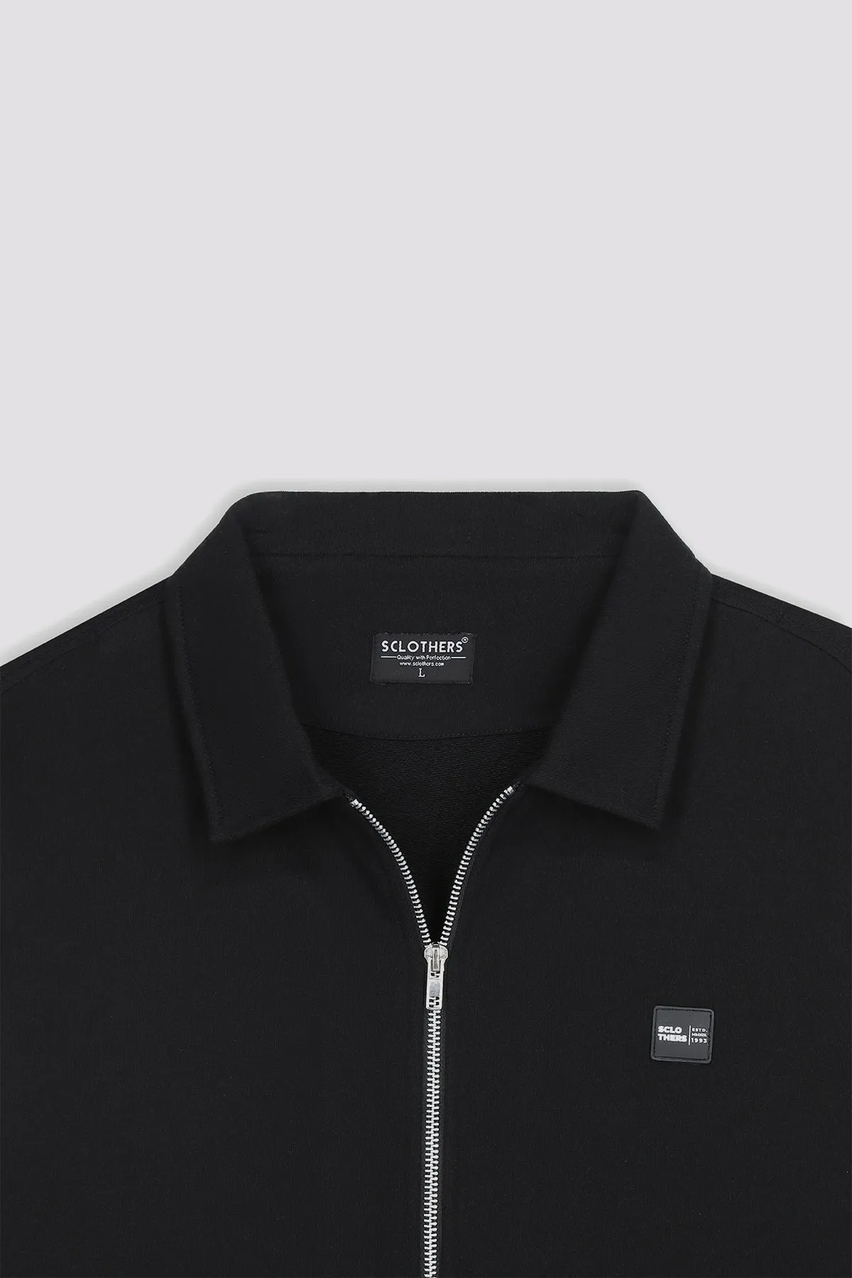 Sclothers Black Zipper Jacket - W23 - MJ0015R