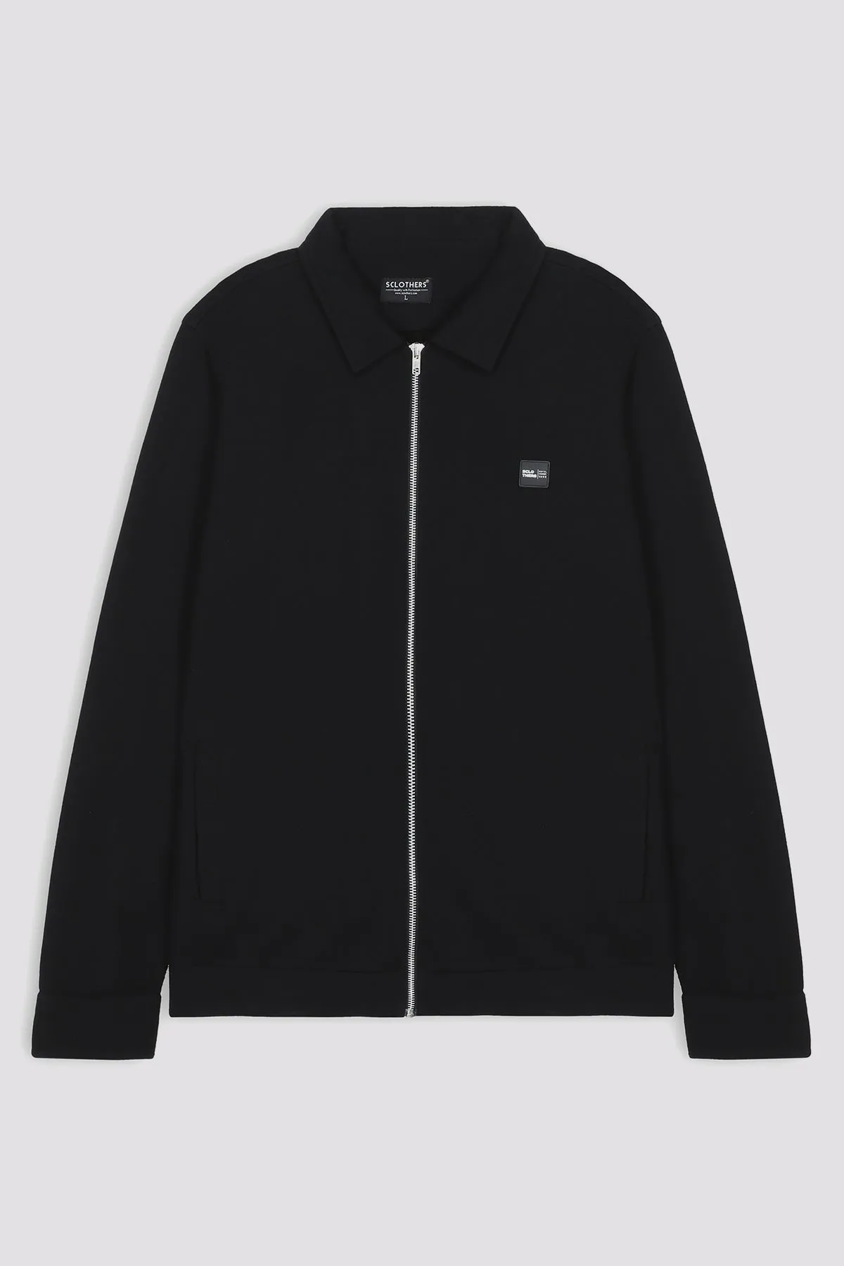 Sclothers Black Zipper Jacket - W23 - MJ0015R