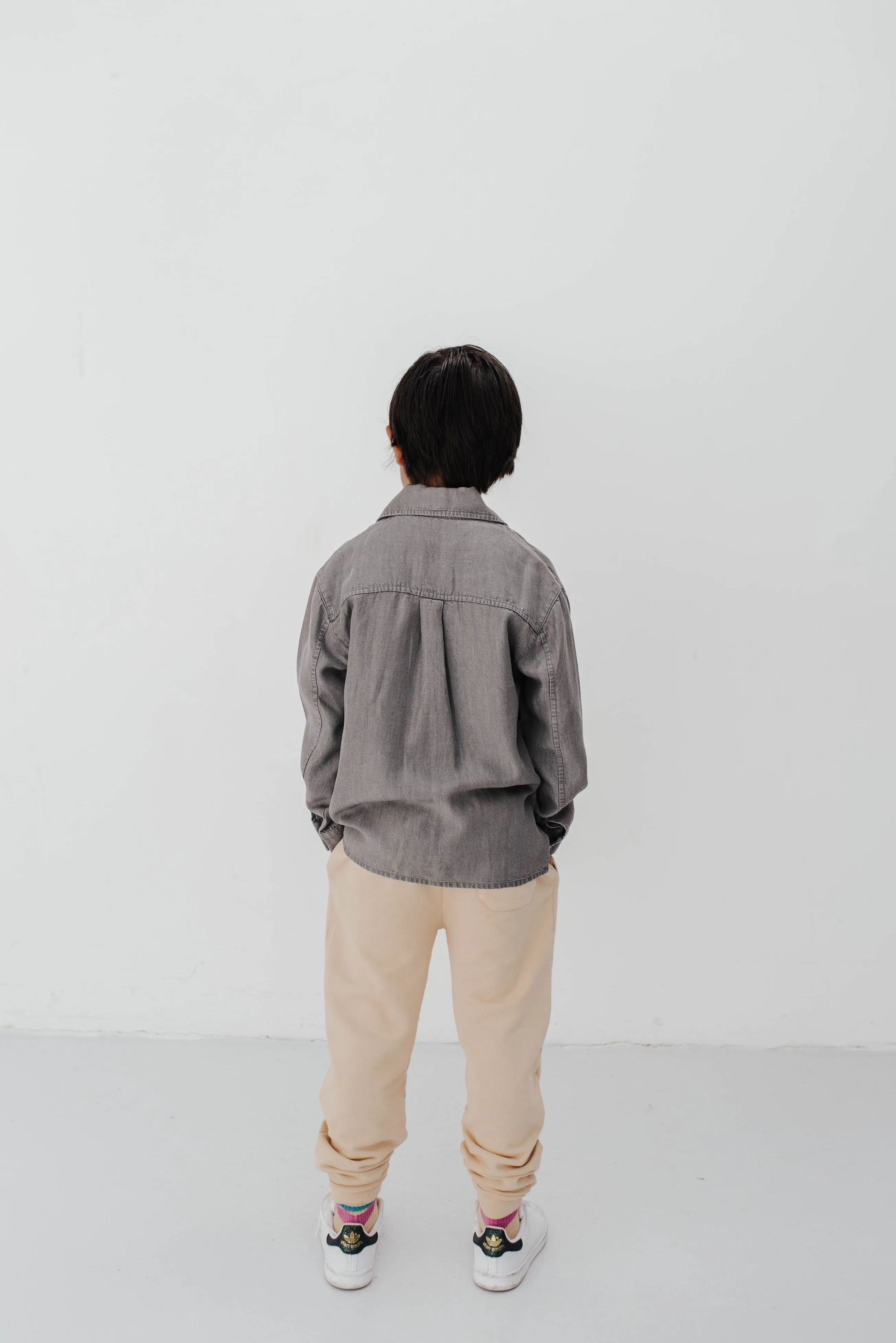Shirt Classic Washed Warm Grey