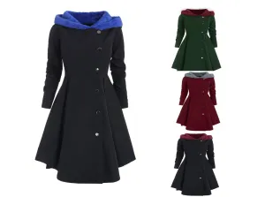 Sidiou Group Women Ladies Winter Long Coat Hooded Trench Outwear Warm Jacket