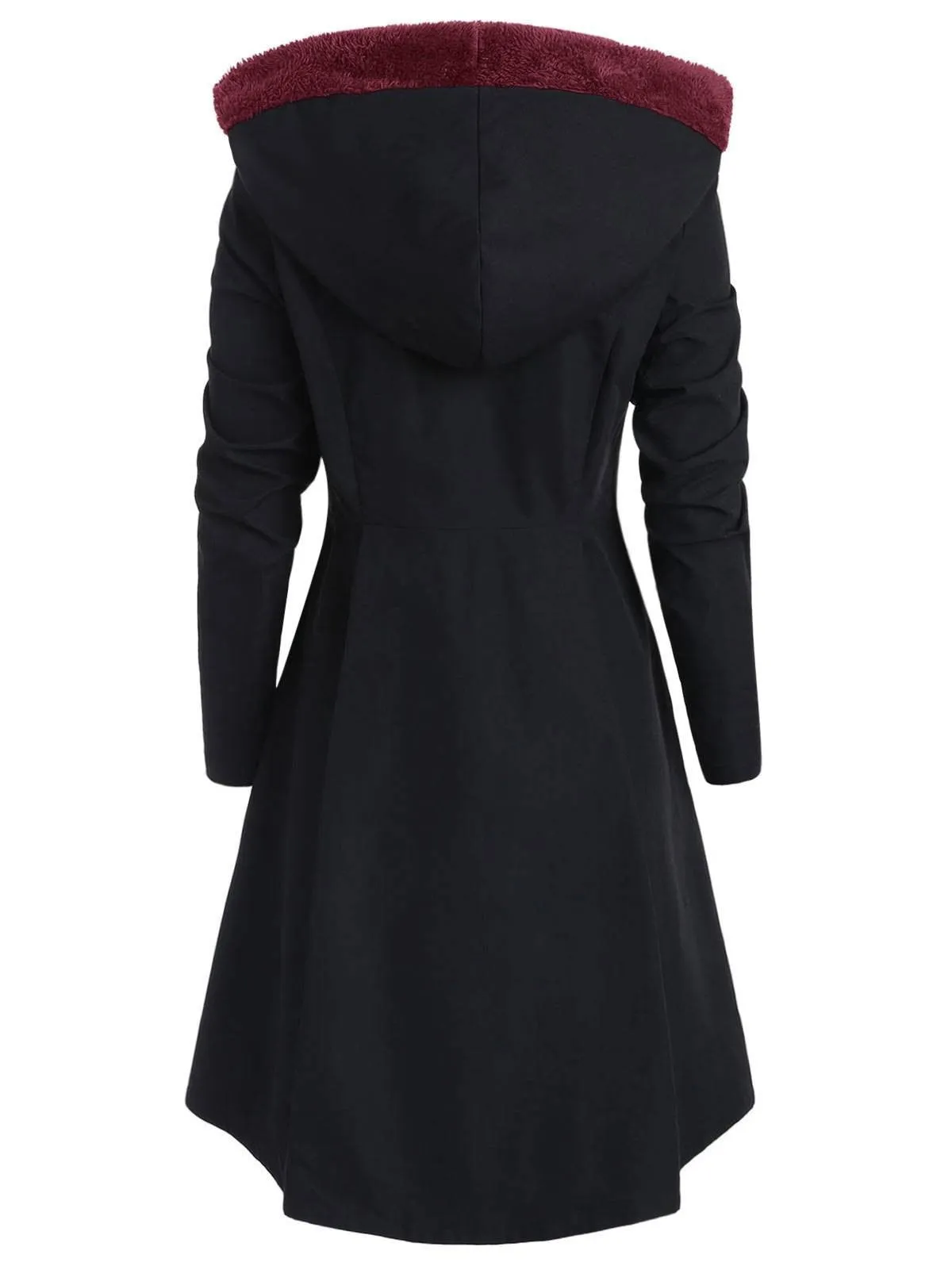 Sidiou Group Women Ladies Winter Long Coat Hooded Trench Outwear Warm Jacket