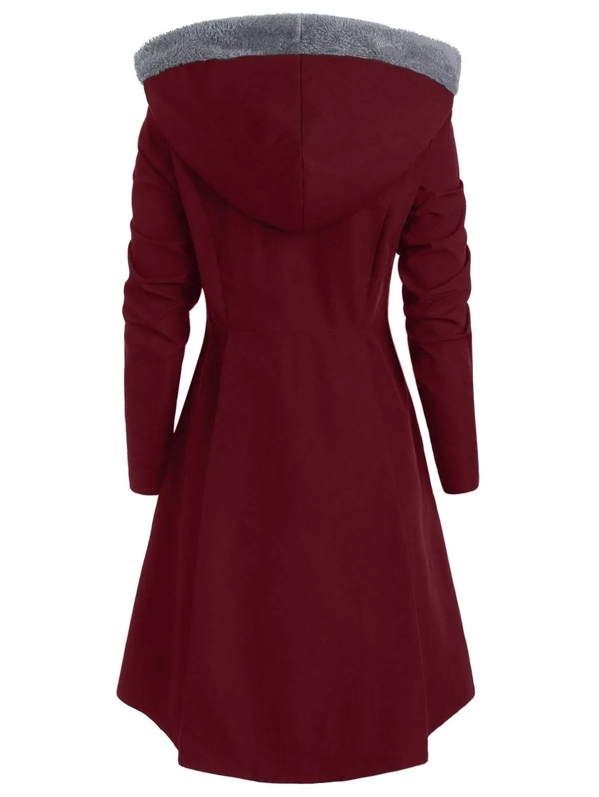 Sidiou Group Women Ladies Winter Long Coat Hooded Trench Outwear Warm Jacket