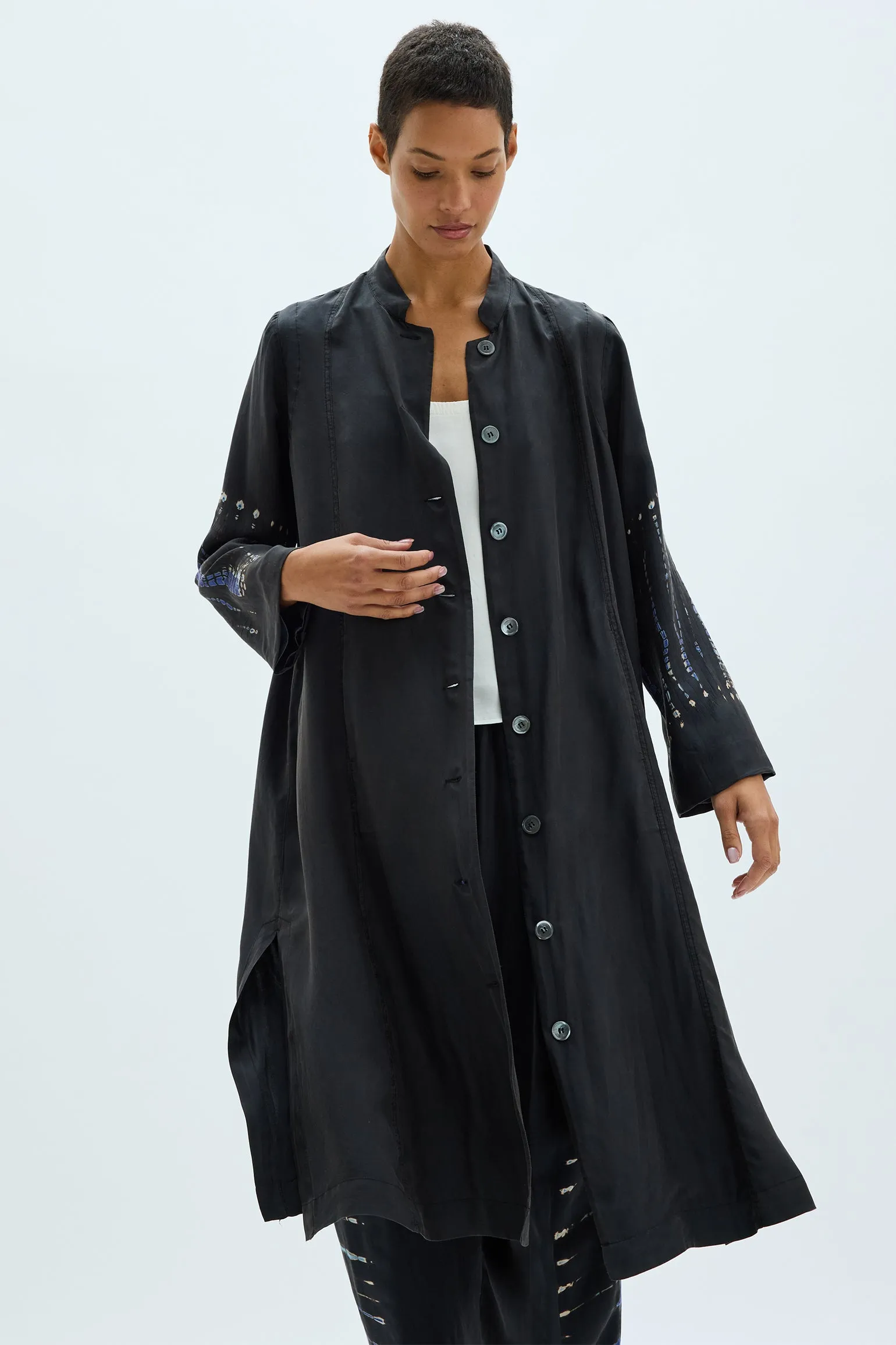Silk Medley Black Cora Duster