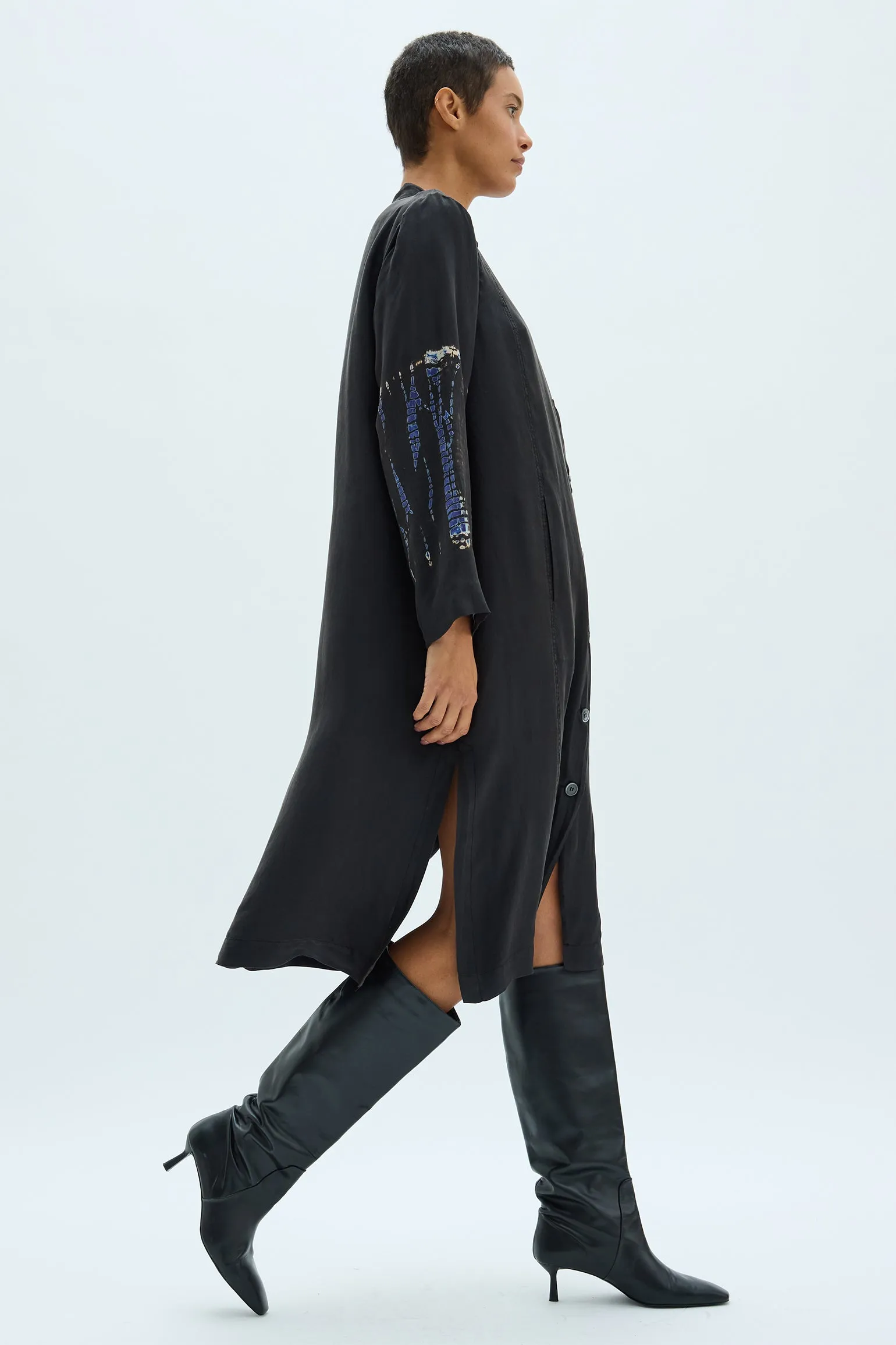 Silk Medley Black Cora Duster