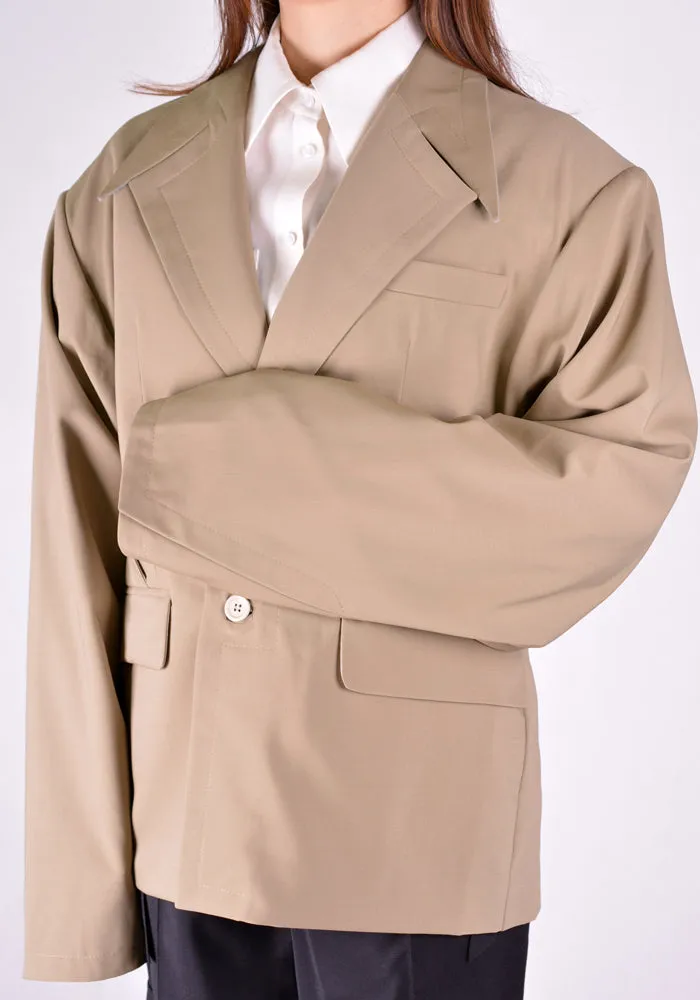 SITUATIONIST JACK-01-WOOL-BEIG JACKET BEIGE