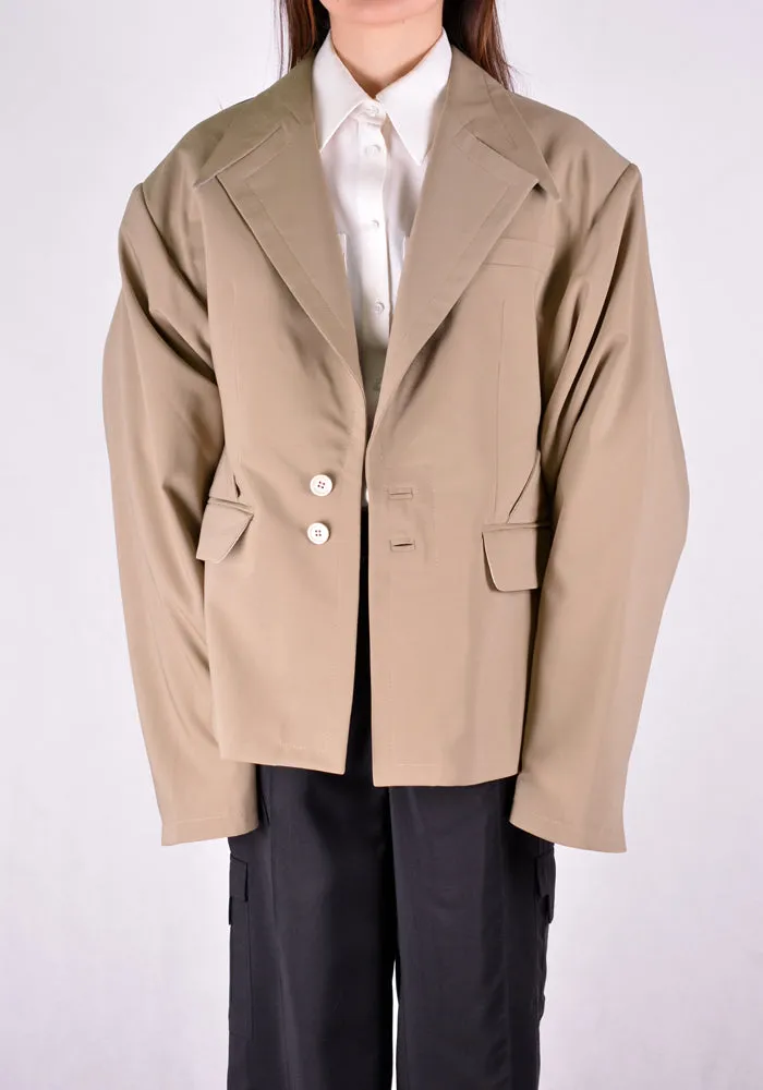 SITUATIONIST JACK-01-WOOL-BEIG JACKET BEIGE