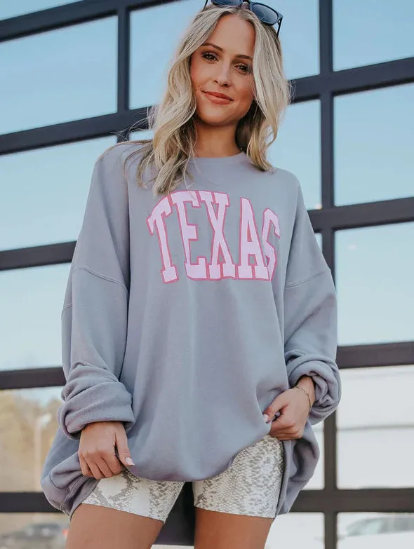 Slate Grey Texas Sweatshirt