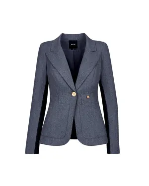 Smythe Patch Pocket Tux Black Stripe Blazer