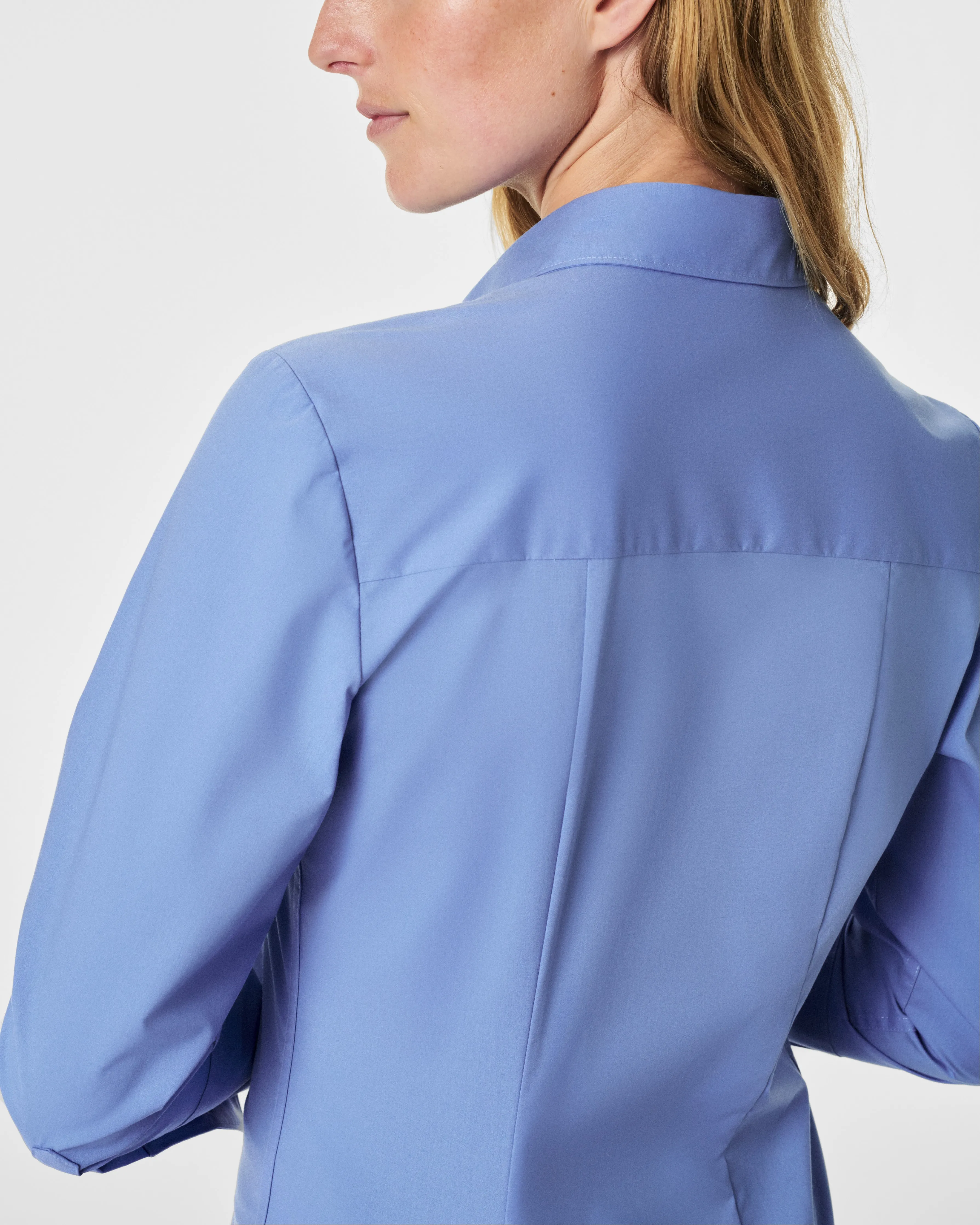 SPANX® Poplin Fitted Button-Down Shirt