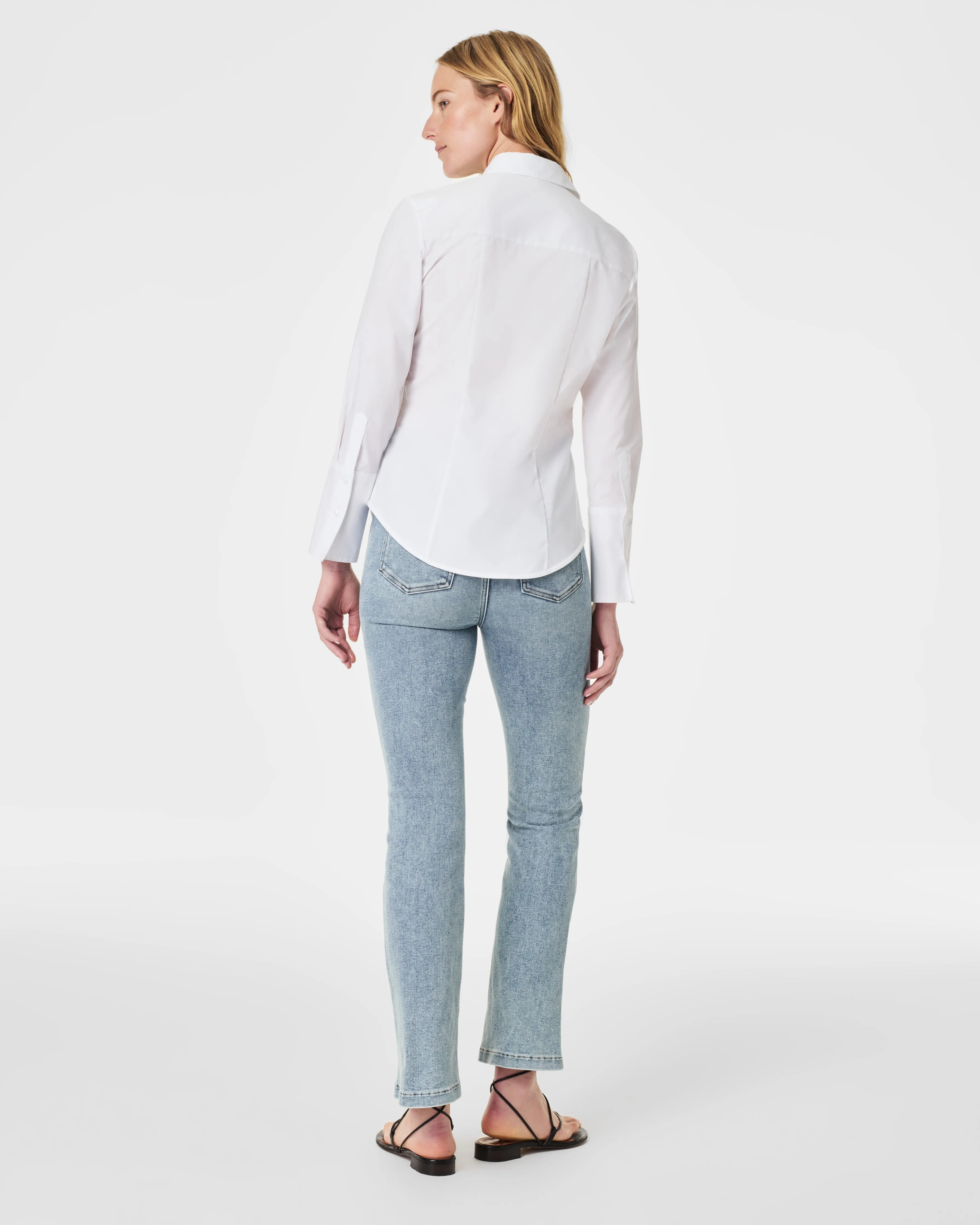 SPANX® Poplin Fitted Button-Down Shirt