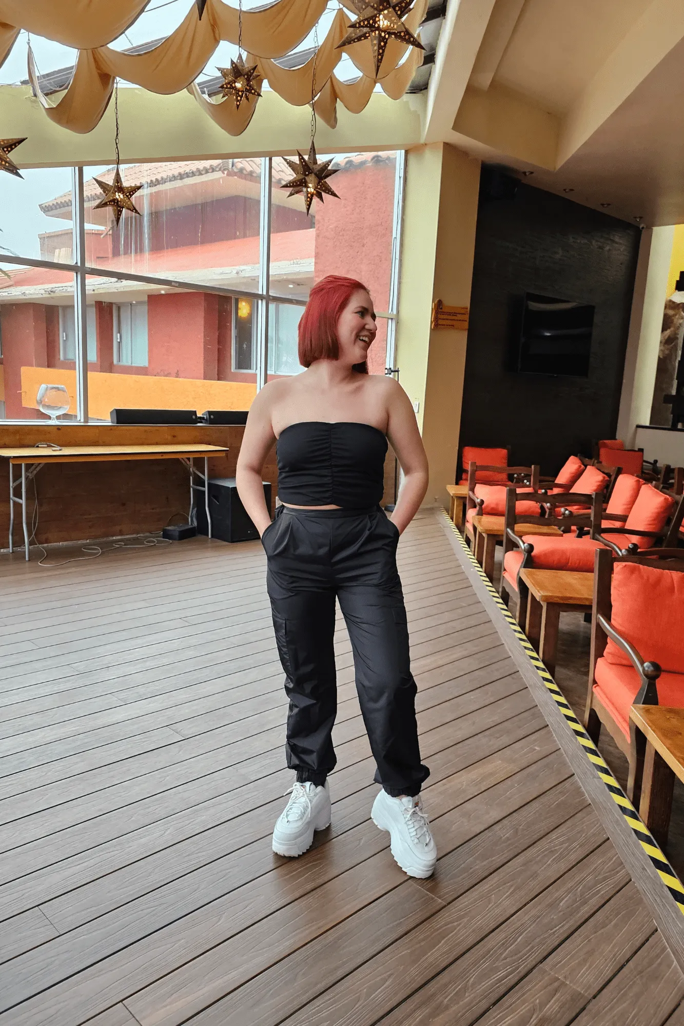 Strapless Mesh Crop Top - Soft & Breathable Fabric Black