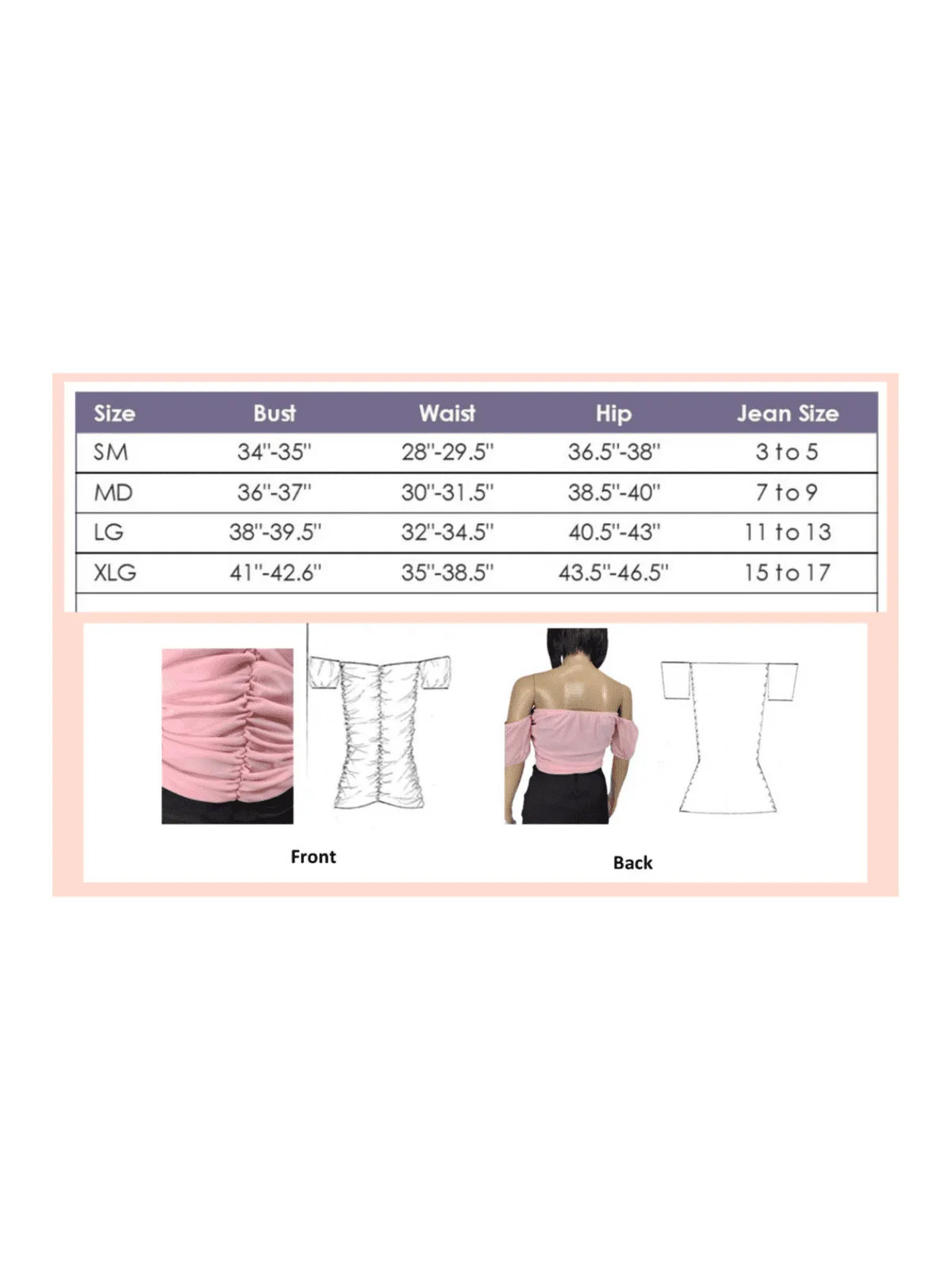 Strapless Mesh Crop Top - Soft & Breathable Fabric Black