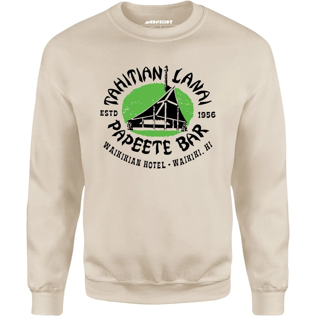 Tahitian Lanai Papeete Bar - Waikiki, HI - Vintage Tiki Bar - Unisex Sweatshirt