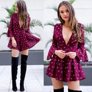 The Red Elegant Jumpsuit Romper.