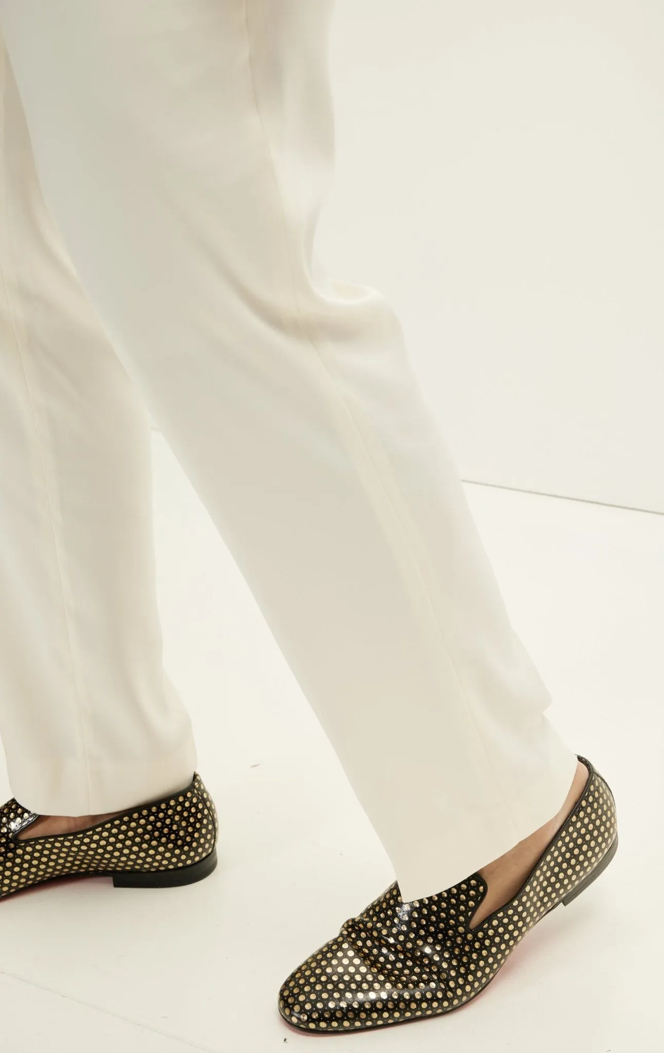 The Wet Look Electric Tuxedo Jacket - White Gold