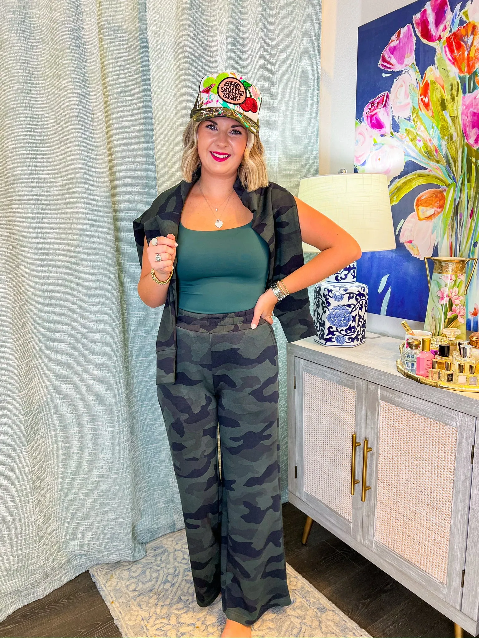 Tiara Cap Sleeve Bodysuit - Trekking