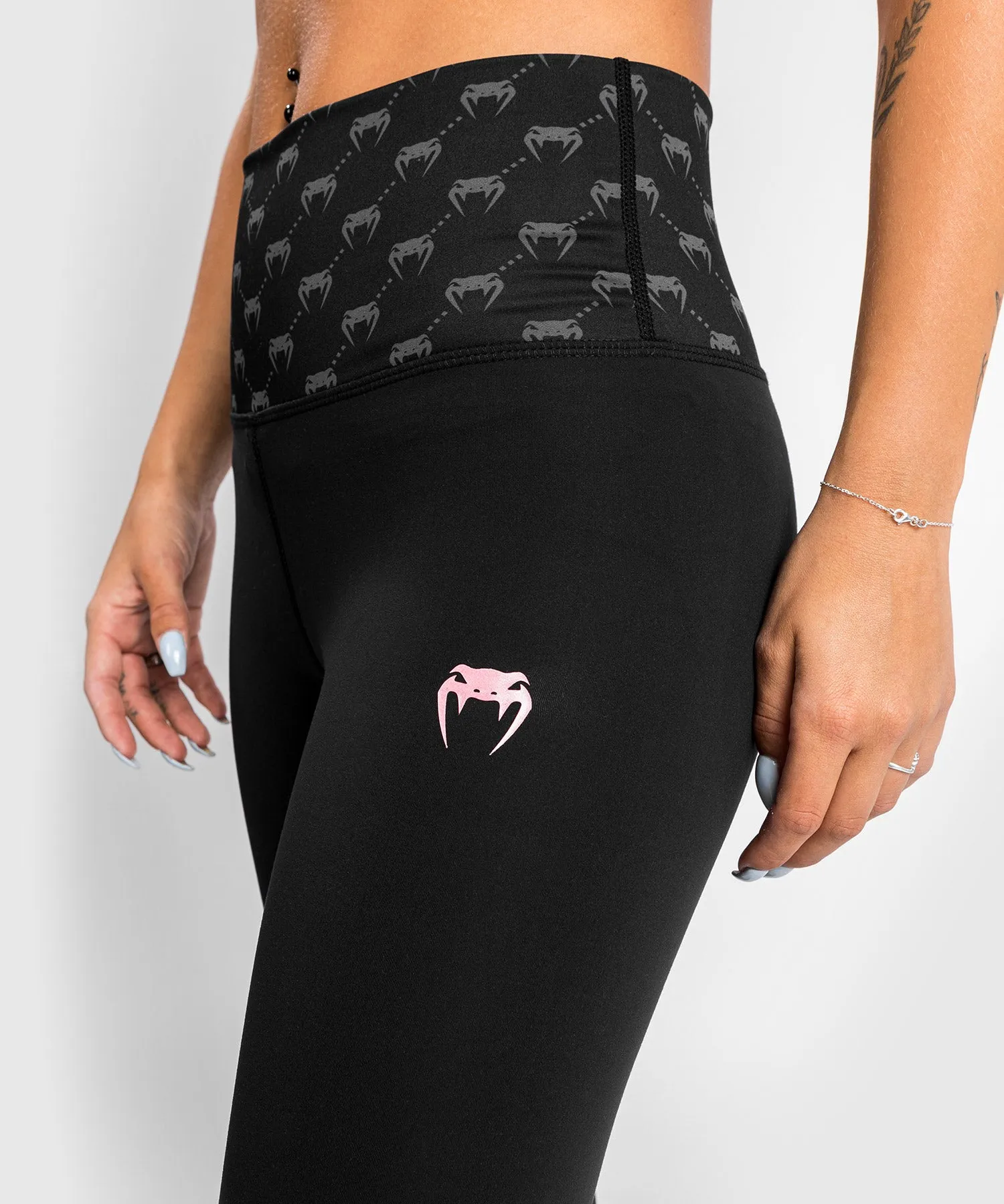 Venum Monogram 7/8 Leggings - Black/Pink Gold
