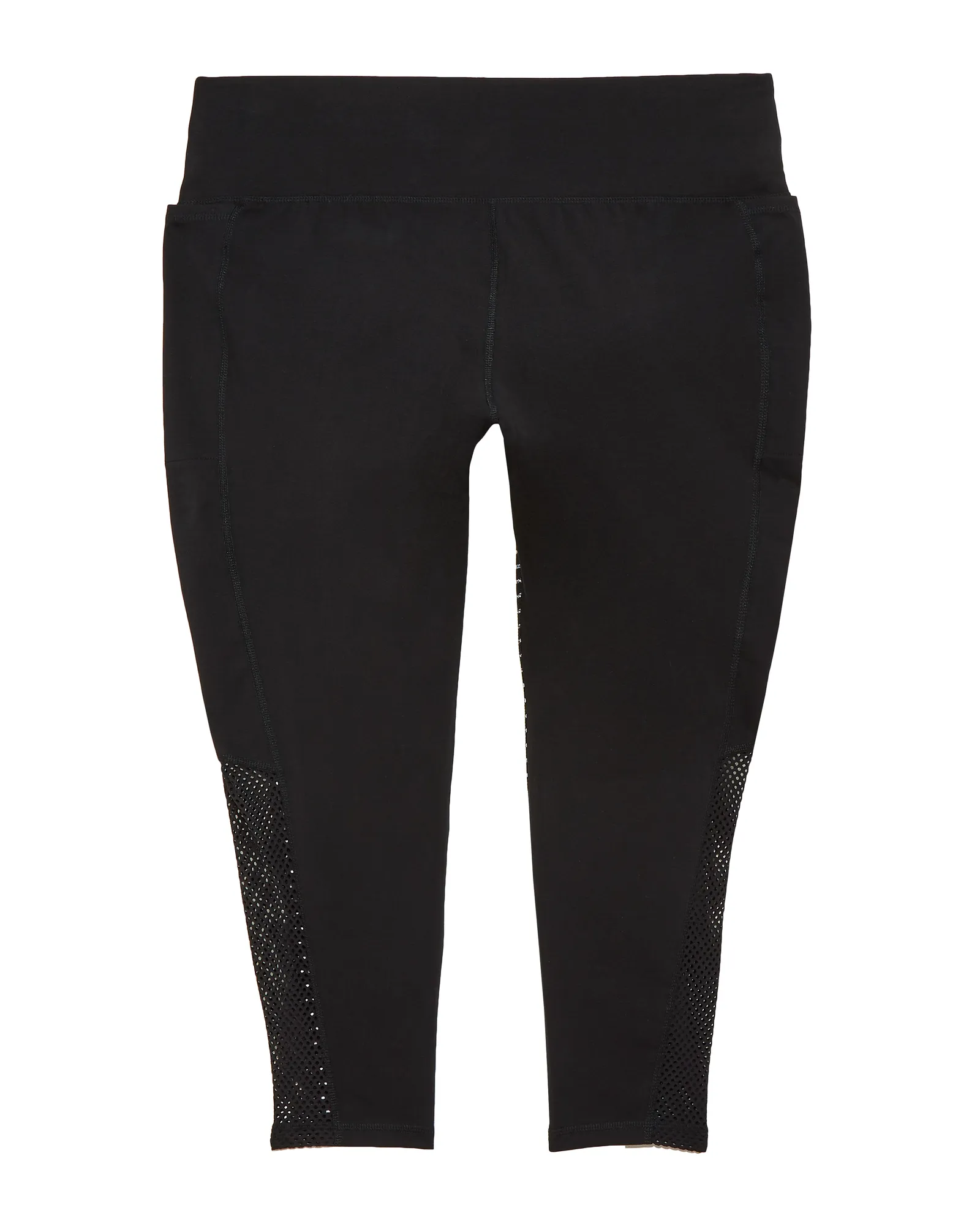 Webster 7/8 Tights with Contrast Panel Print | Black / White
