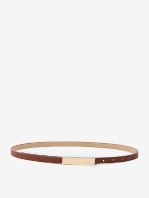 Westside Accessories Brown Plated Buckle Belt (Large)