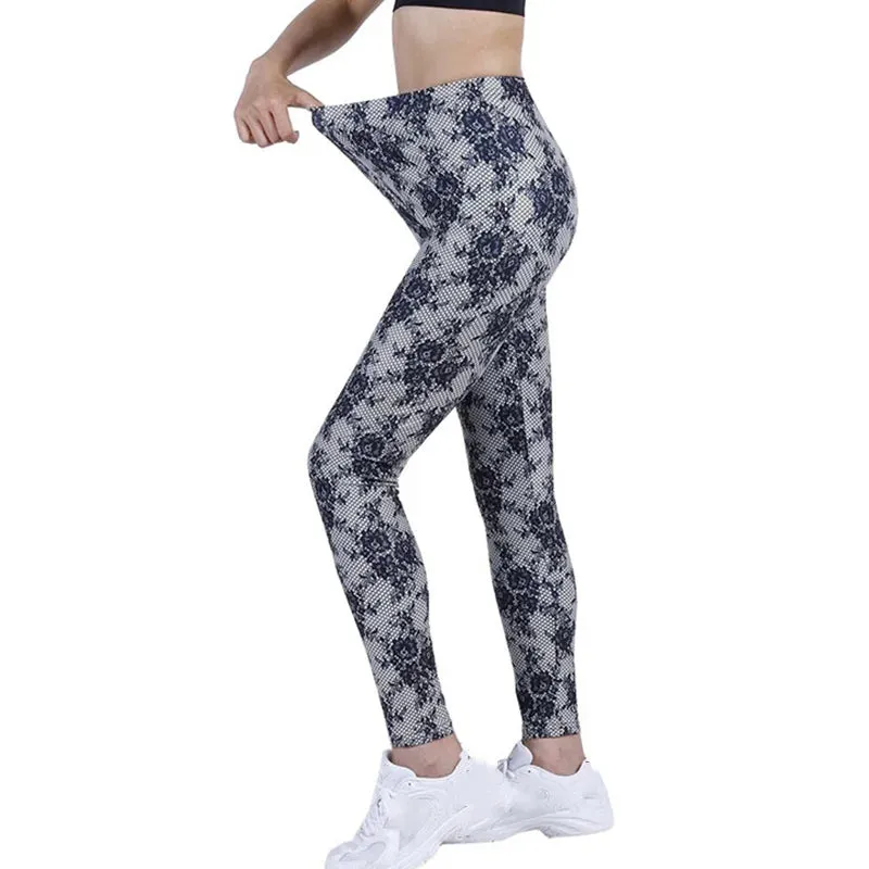 Women Polyester Ankle-Length Women’s High Waist Push-Up Leggings
