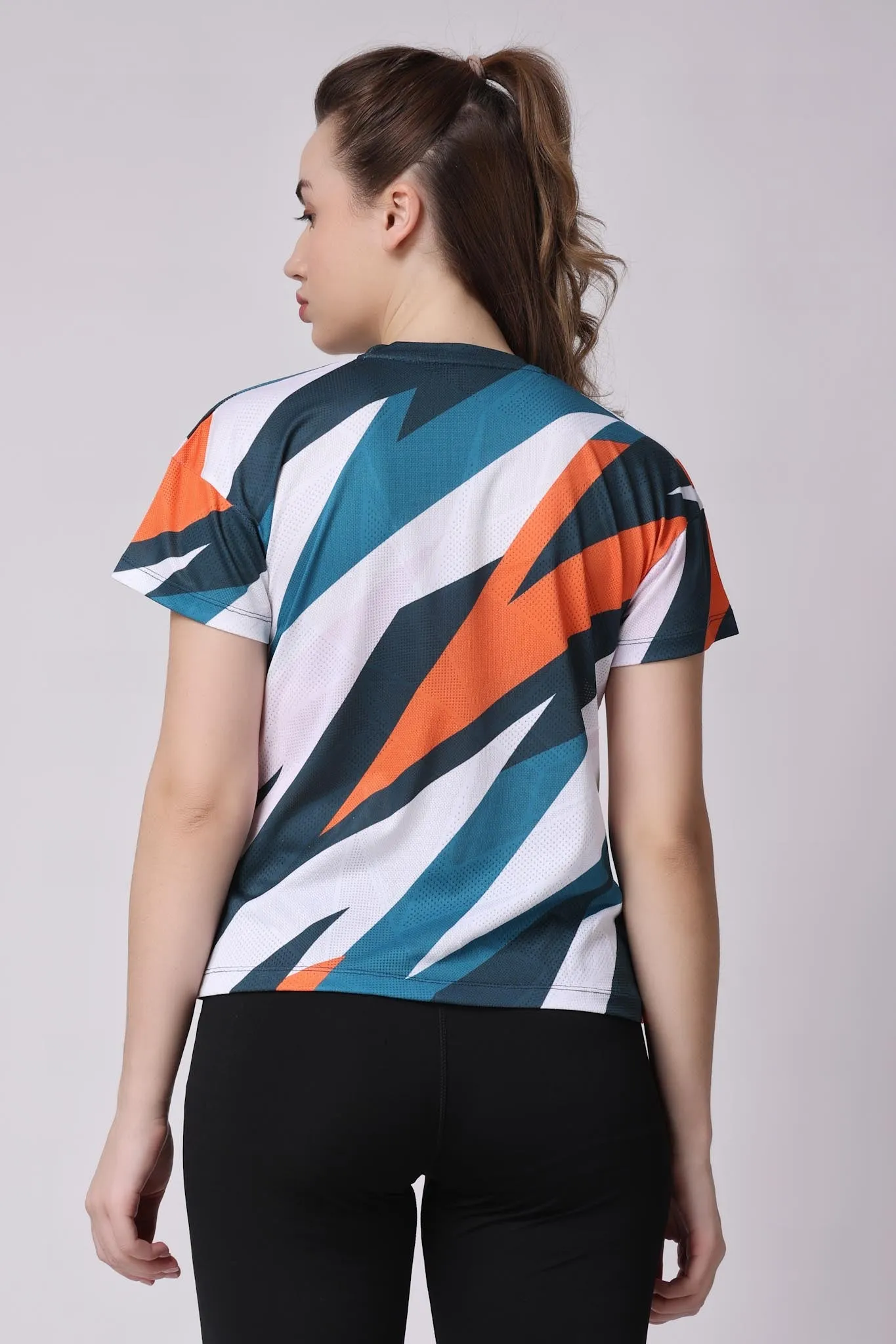 Women's Pyrite Tee - White/Orange